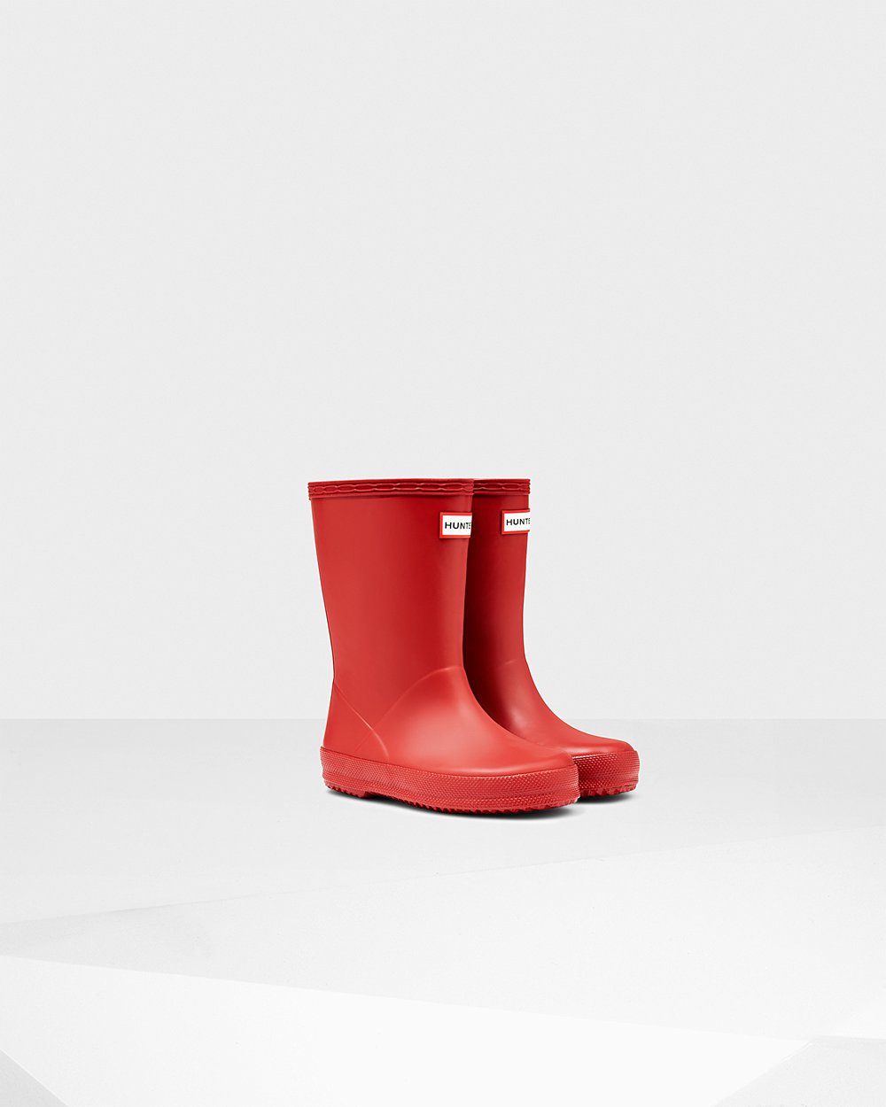 Kids Rain Boots - Hunter Original First Classic (10UAJNGCY) - Red